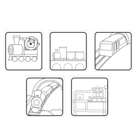 Водні розмальовки *Магічні перетворення* Залізниця - Зображення 2