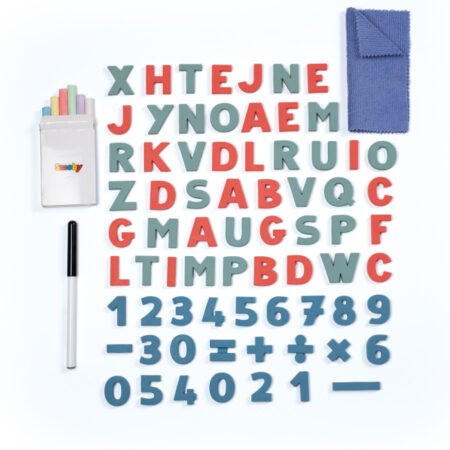 Двосторонній дерев'яний мольберт *Веселе навчання*, 80 аксес., 50 х 55 х 120 см, 3+ - Зображення 2