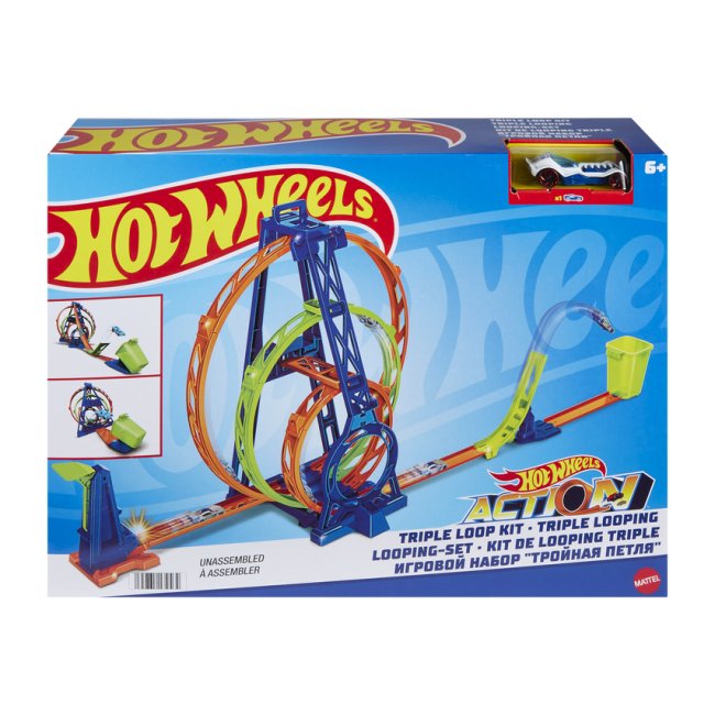 584841_4 Трек *Потрійна петля* Hot Wheels - Зображення 1