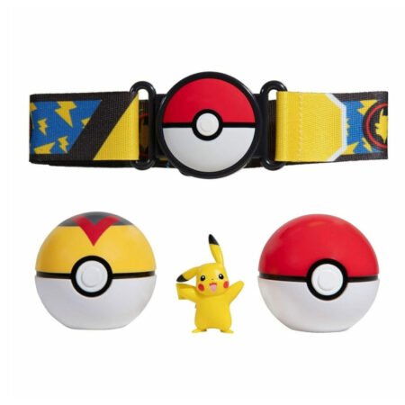 Игровой набор POKEMON W14 - ПОЯС С ПОКЕБОЛАМИ ПИКАЧУ (пояс, 2 покебола, игровая фигурка) - Зображення 2