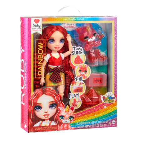 Игровой набор с куклой RAINBOW HIGH серии *Classic* - РУБИ  со слаймом)