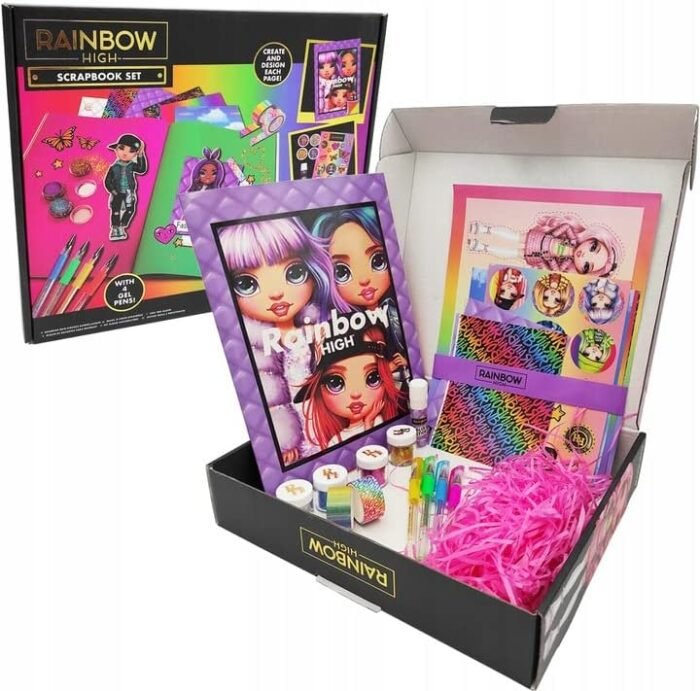 61sHp8XlDrL._AC_ Канцклярський набір з аксесуарами Rainbow High - Зображення 2