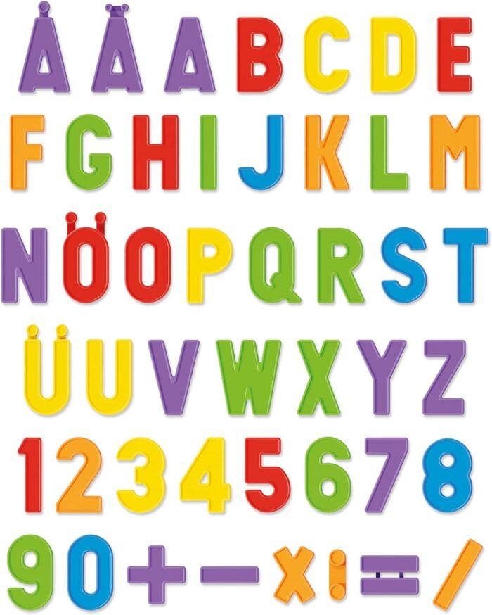 Обучающий набор - МАГНИТНЫЙ ПЛАНШЕТ (96 магнитн. букв и цифр, магнит. доска, маркер) - Зображення 3