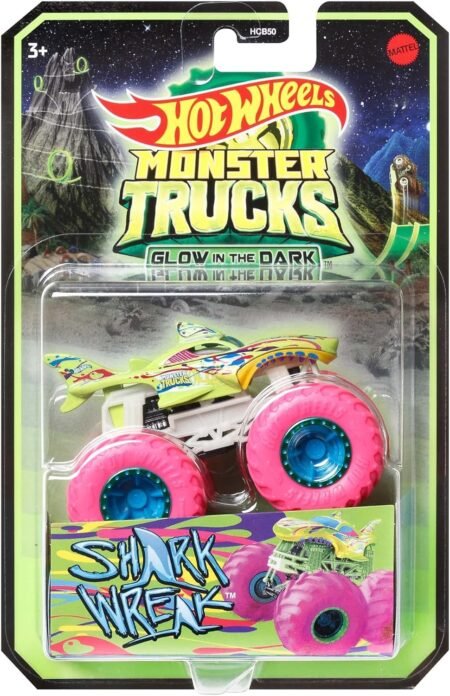 Базова машинка-позашляховик 1:64 *Сяючі в темряві* серії *Monster Trucks* Hot Wheels - Зображення 6