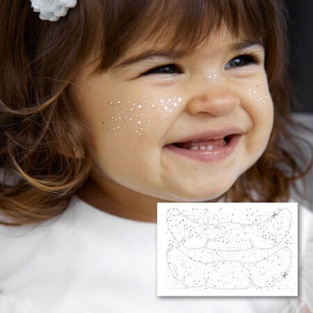 Тимчасові татуювання - срібні веснянки - Зображення 2