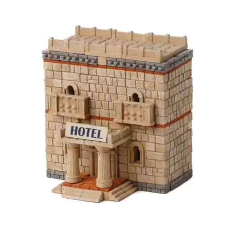 Іграшка-конструктор з міні-цеглинок *Готель*, серія *Старе місто*, артикул 70279 - Зображення 3