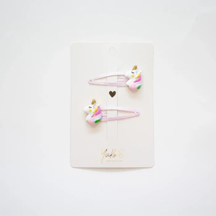 barrette-fairytell-tete-licornes-9852-2000x2000px Набір дитячих заколок для волосся Fairy tell - Зображення 1