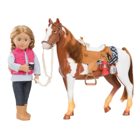 Ігрова фігура Our Generation Лоша породи Пінто Пасo 26 см - Зображення 5