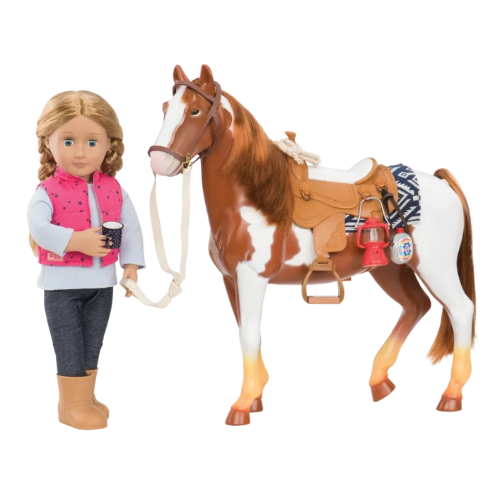 Ігрова фігура Our Generation Лоша породи Пінто Пасo 26 см - Зображення 5