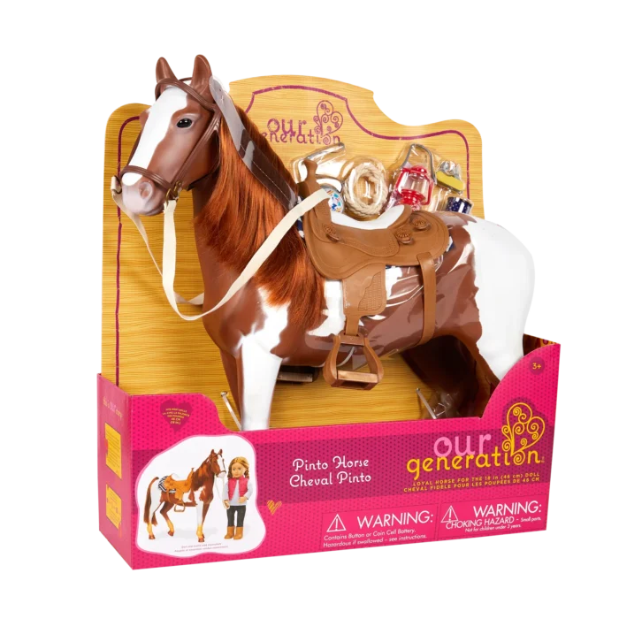 Ігрова фігура Our Generation Лоша породи Пінто Пасo 26 см - Зображення 1