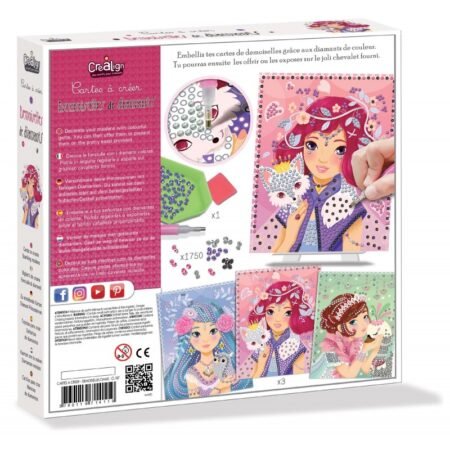 Набір для творчості зі стразами CREALIGN Блискуча дівчинка - Зображення 2