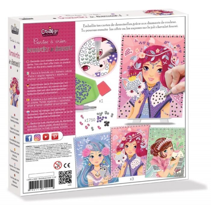 Набір для творчості зі стразами CREALIGN Блискуча дівчинка - Зображення 2