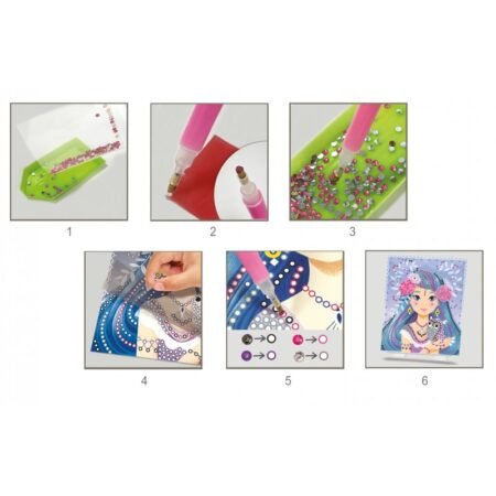 Набір для творчості зі стразами CREALIGN Блискуча дівчинка - Зображення 5