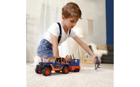 Ігровий набір *Наглядач динозаврів*, джип зі звук. та світл. еф., 2 динозаври,1 фігурка, 40 см, 3+ - Зображення 9