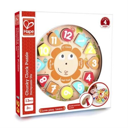Дерев'яний пазл-сортер Hape Годинник (E1622)