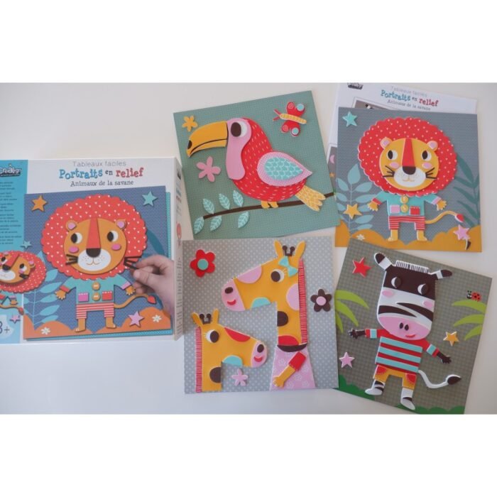 М'які рельєфні картини CREALIGN Тварини савани - Зображення 2