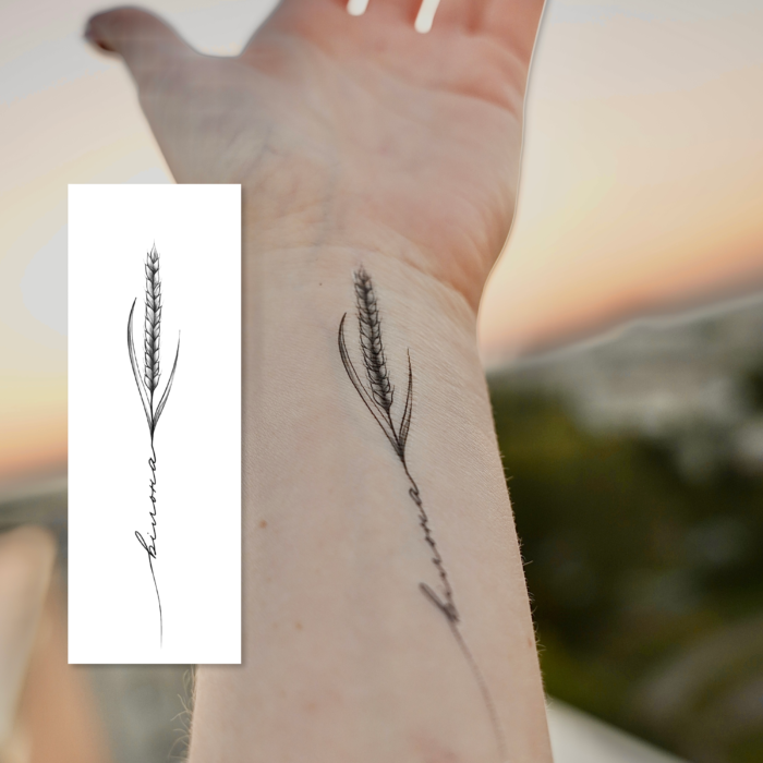 Дитячі тимчасові татуювання 1704 *Квіти говорять: Вільна* - Зображення 2