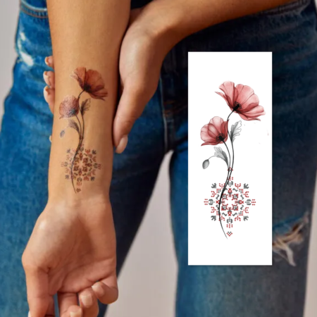 Дитячі тимчасові татуювання *Квітка нації* - Зображення 2