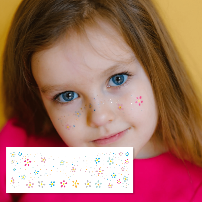 Тимчасові татуювання -  Веснянки квіти - Зображення 2