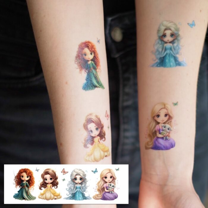 Тимчасові тату - маленькі принцеси - Зображення 2