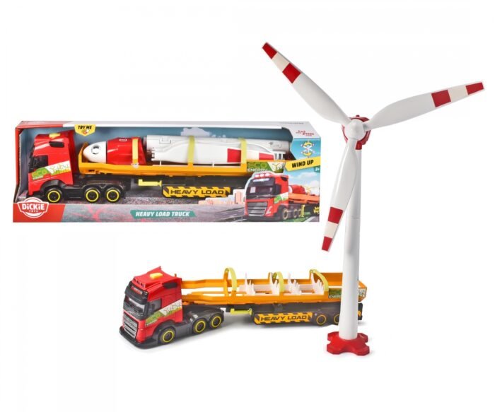 heavy-load-truck-203747011-en_00 Вантажівка Вольво *Перевезення вітрогенератора* зі звук. та світл. ефектами, 40 см, 3+ - Зображення 1