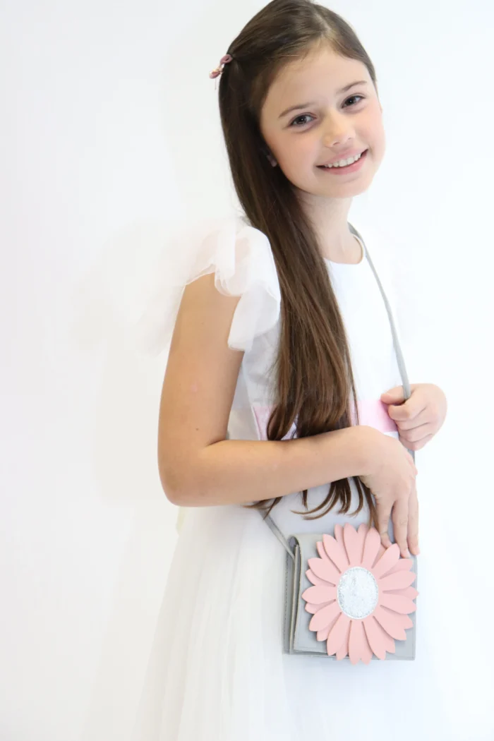 Дитяча сумка через плече - Flora Pink & Grey - Зображення 4