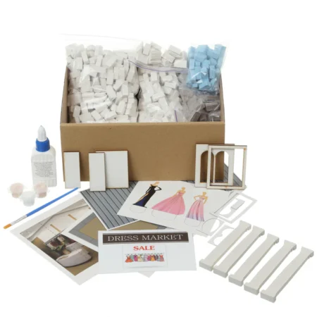 Іграшка-конструктор з міні-цеглинок *Салон платтячок* , артикул 71153 - Зображення 3