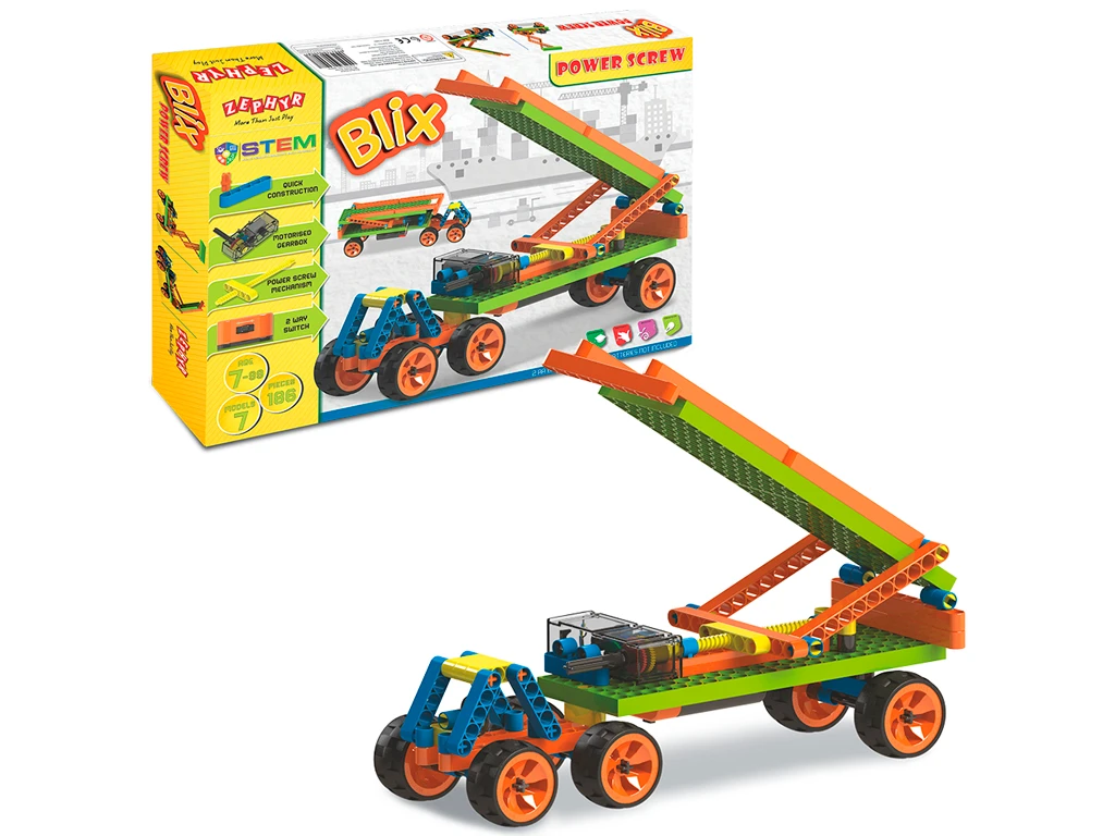 konstruktor-polipropilenovyy-s-motorchikom-zephyr-6008-blix-silach-186-elementov-8904136060087-29939905972498 Конструктор поліпропіленовий, розвиваючий з моторчиком *BLIX* Силач (186 елм./7 моделей) - Зображення 1