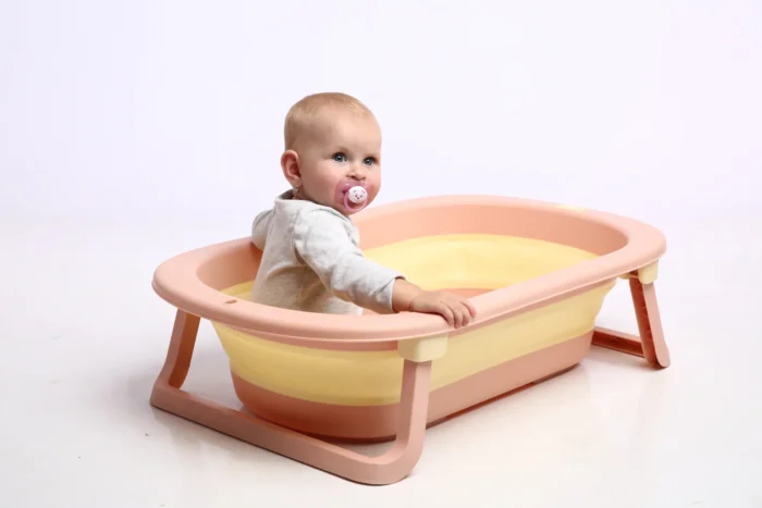 Ванночка складна Комфорт Плюс з термометром, рожева - Babyhood - Зображення 2