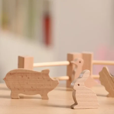 Набір дерев'яних фігур *'Тварини на фермі* - Зображення 3