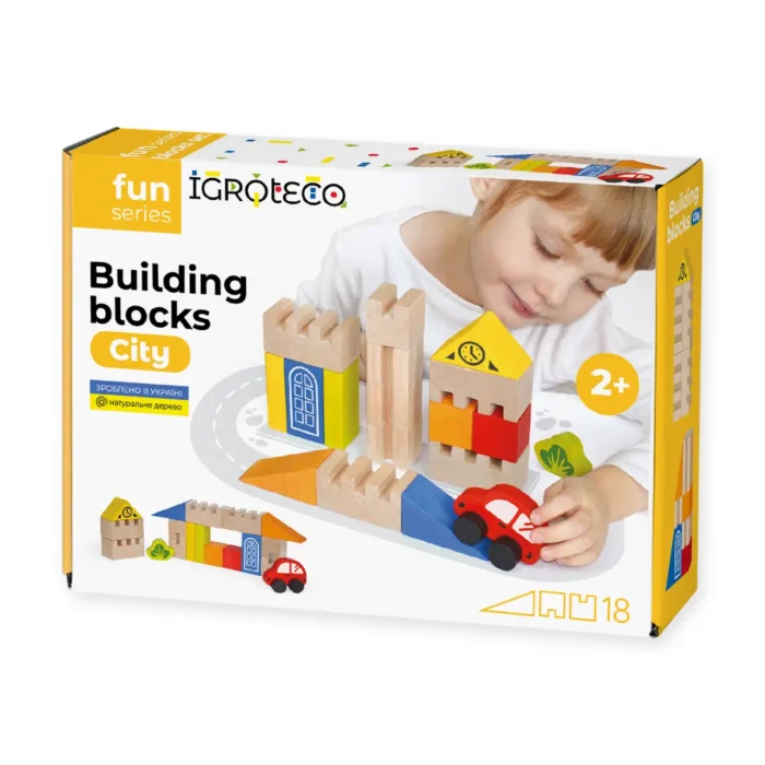 Будівельні блоки *Місто* 18 ел. - Зображення 1