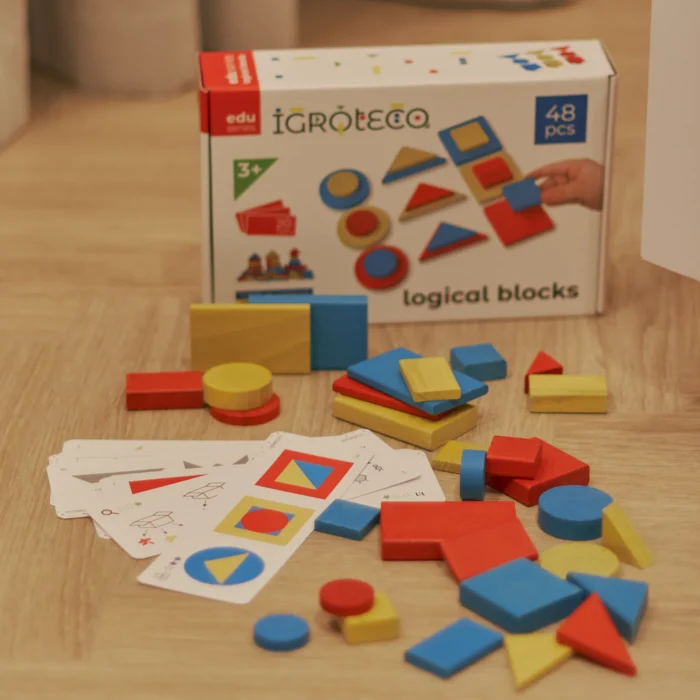 Дерев'яні логічні блоки 48ел. (методика Дьєнеша) - Зображення 2