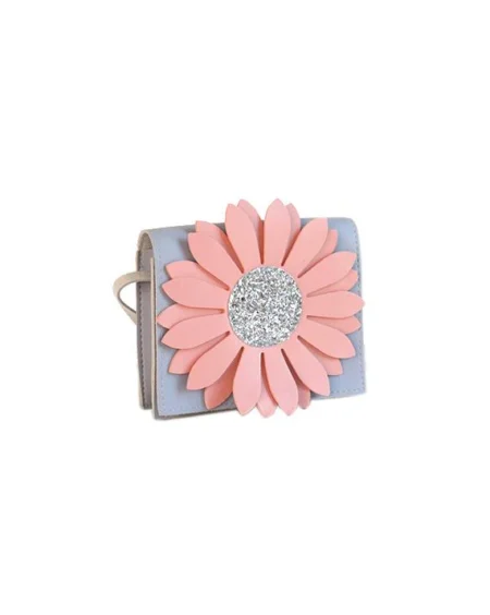 Дитяча сумка через плече - Flora Pink & Grey