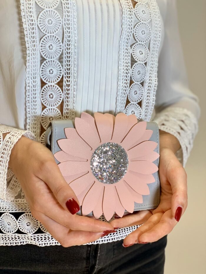 Дитяча сумка через плече - Flora Pink & Grey - Зображення 2