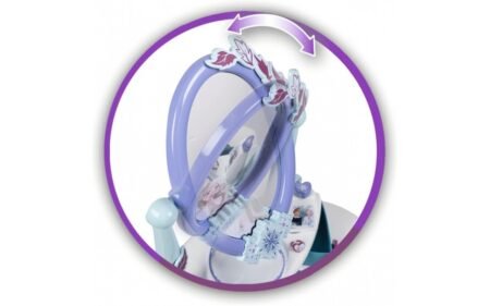 Столик з дзеркалом *Фроузен. Перукарня* 2 в 1, зі стільчиком, 10 аксес., 49х36х87 см, 3+ - Зображення 4