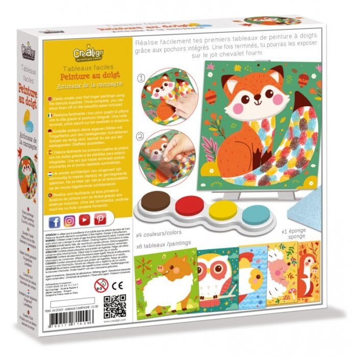 Малювання пальцями CREALIGN Лісові тварини - Зображення 2