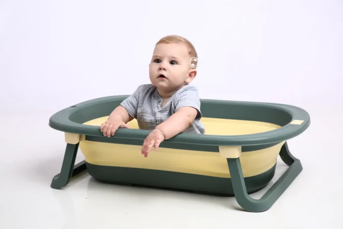 Ванночка складна Комфорт Плюс з термометром, зелена - Babyhood - Зображення 2