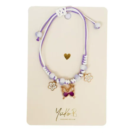 Дитячий браслет Butterfly Purple