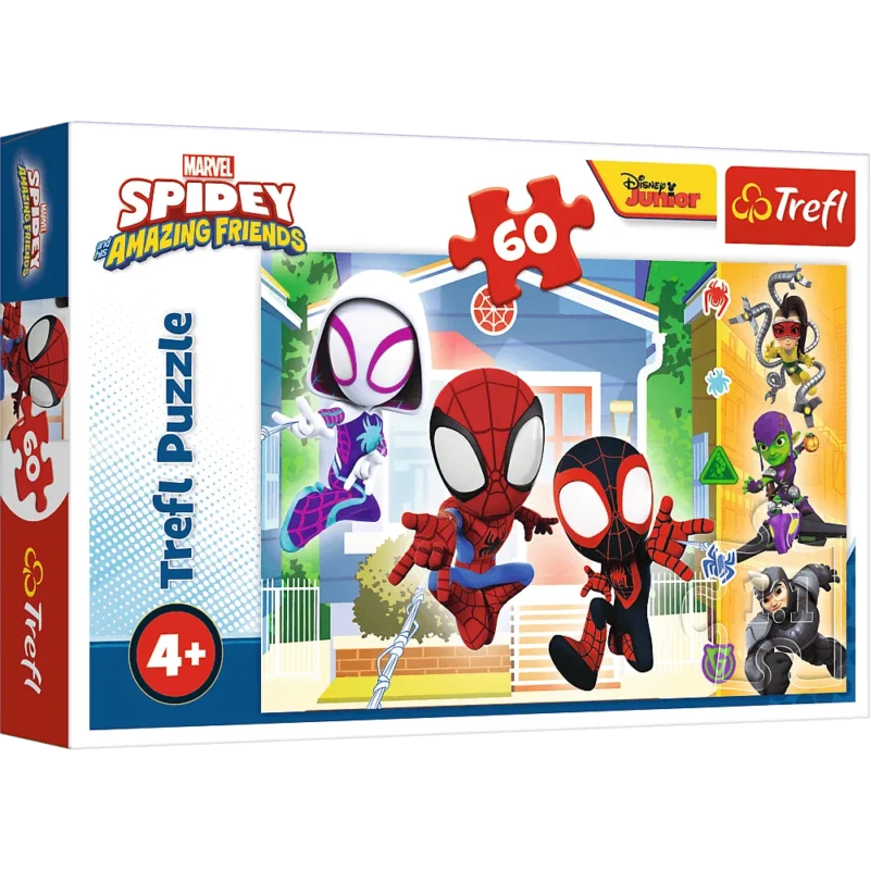Пазли - (60 елм.) -  Світ павутини  / MARVEL /Trefl