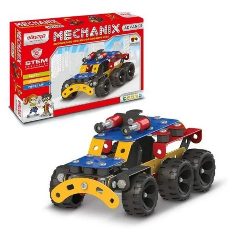 Металевий конструктор, розвиваючий  MECHANIX  ADVANCE (249 елм./28 моделей)