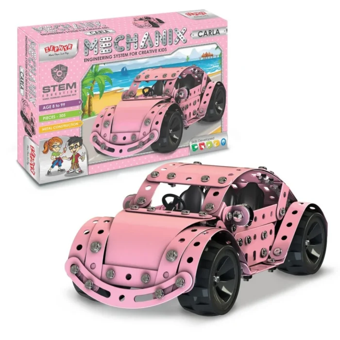 Металевий конструктор, розвиваючий  MECHANIX  Авто  Карла  (305 елм.) - Зображення 1