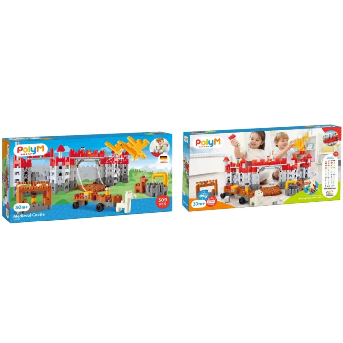 Конструктор Hape PolyM Середньовічний замок 310 ел. - Зображення 1