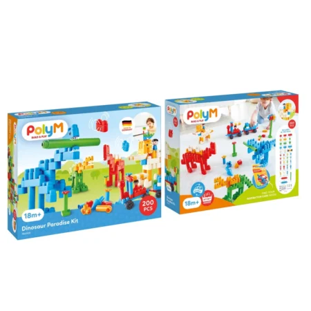 Конструктор Hape PolyM Рай для динозаврів 200 ел.