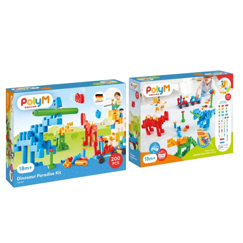 Конструктор Hape PolyM Рай для динозаврів 200 ел.