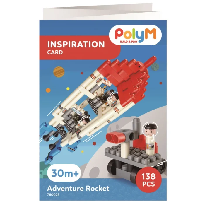 Конструктор Hape PolyM Пригодницька ракета 138 ел. - Зображення 2