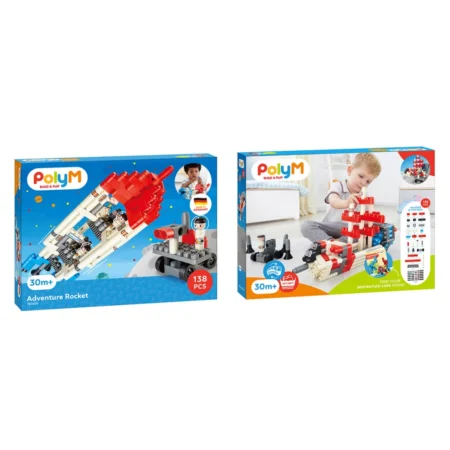 Конструктор Hape PolyM Пригодницька ракета 138 ел.