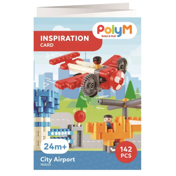 Конструктор Hape PolyM Міський аеропорт 142 ел. - Зображення 2