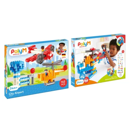 Конструктор Hape PolyM Міський аеропорт 142 ел.