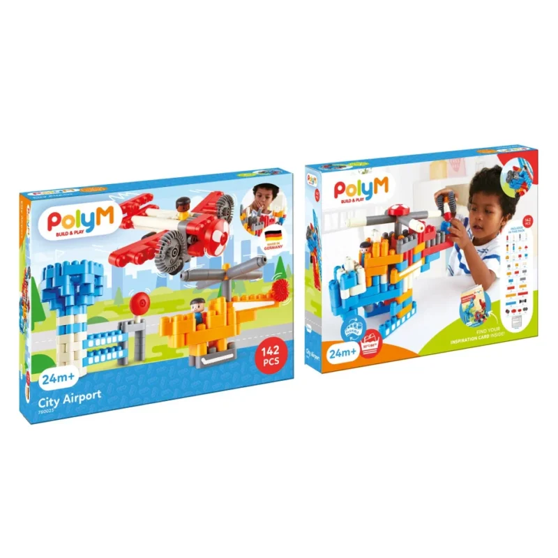Конструктор Hape PolyM Міський аеропорт 142 ел.