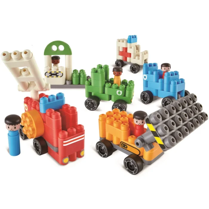 Конструктор Hape PolyM Міська техніка 130 ел. - Зображення 4